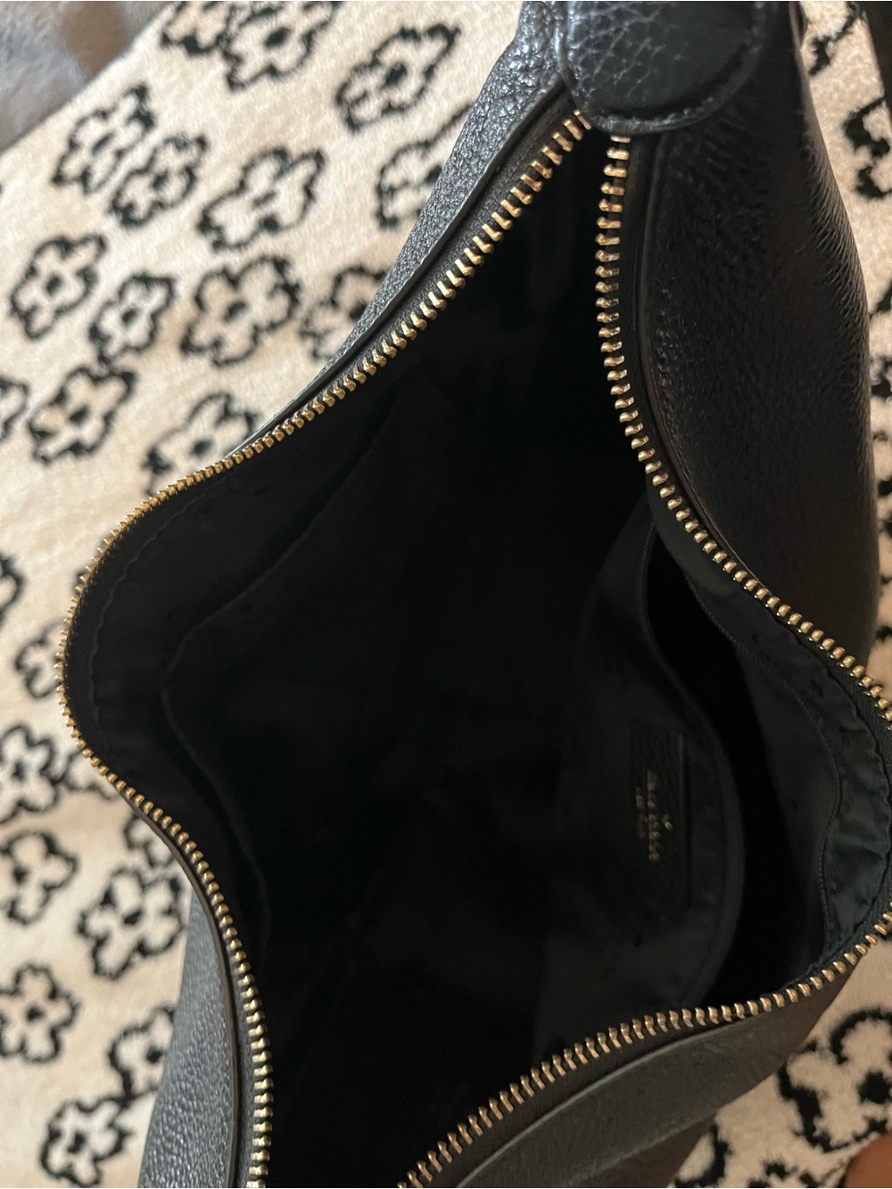 kate spade Black Pebbled Leather Shoulder Hobo - Picture 5 of 5
